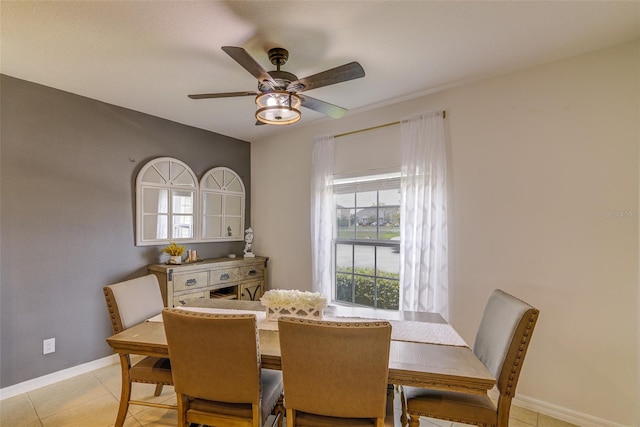 322 Annabelle Way, Davenport, FL 33837 - dining area featuring ceiling fan and baseboards
