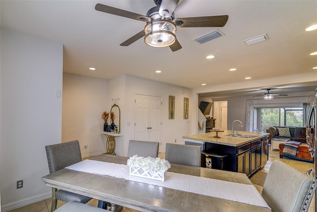 322 Annabelle Way, Davenport, FL 33837 - dining space with ceiling fan and recessed lighting