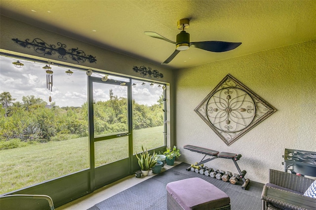 322 Annabelle Way, Davenport, FL 33837 - sunroom / solarium with a ceiling fan