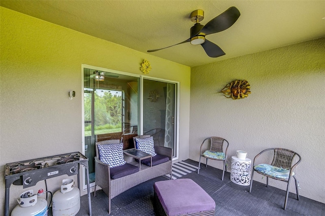 322 Annabelle Way, Davenport, FL 33837 - view of patio featuring a ceiling fan