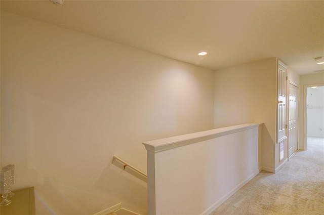 322 Annabelle Way, Davenport, FL 33837 - hallway featuring an upstairs landing, carpet floors, and recessed lighting