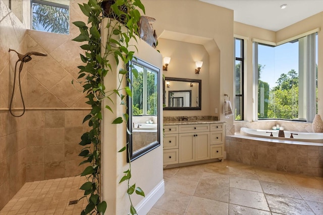 1010 Juliette Blvd, Mount Dora, FL 32757 - full bath with vanity, plenty of natural light, and a bath