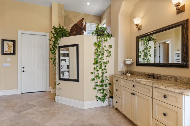 1010 Juliette Blvd, Mount Dora, FL 32757 - bathroom featuring vanity and baseboards