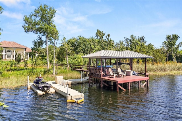 1010 Juliette Blvd, Mount Dora, FL 32757 - dock featuring a water view