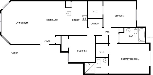 3142 Britannia Blvd Unit C, Kissimmee, FL 34747 - floor plan / room layout