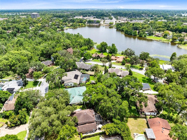 556 Lake Ave, Altamonte Springs, FL 32701 - aerial view of residential area featuring a nearby body of water and a tree filled landscape
