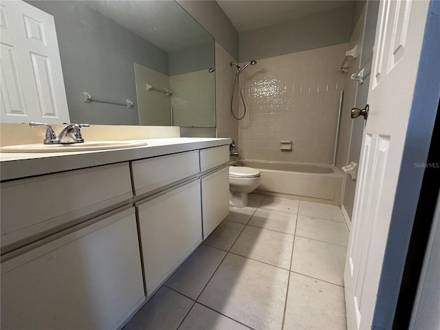 652 Roaring Dr Unit 234, Altamonte Springs, FL 32714 - bathroom with toilet, vanity, shower / tub combination, and tile patterned floors