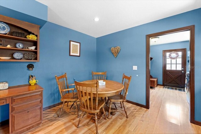 2020 Geronimo Trl, Maitland, FL 32751 - dining room with light wood-type flooring and baseboards