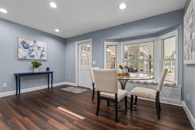 120 Springwood Trl, Altamonte Springs, FL 32714 - dining area featuring healthy amount of natural light, wood finished floors, baseboards, and recessed lighting
