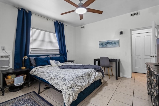 120 Springwood Trl, Altamonte Springs, FL 32714 - bedroom with light tile patterned floors, ceiling fan, and baseboards