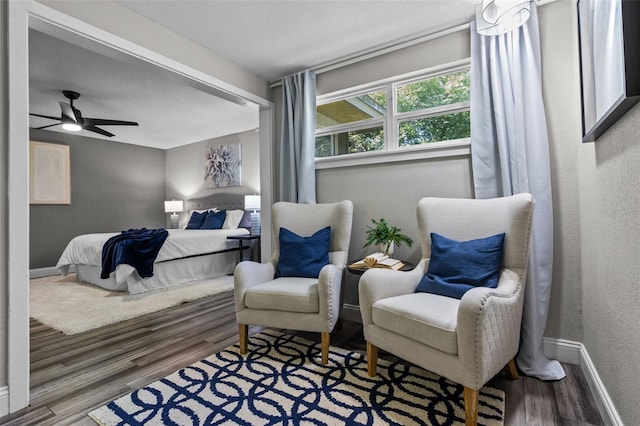 120 Springwood Trl, Altamonte Springs, FL 32714 - bedroom with wood finished floors, baseboards, and a textured wall