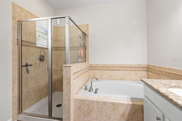 6333 Schoolhouse Pond Rd, Winter Garden, FL 34787 - full bathroom featuring a bath, a shower stall, and vanity