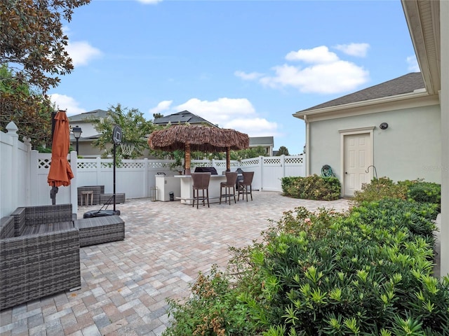 1438 Stickley Ave, Celebration, FL 34747 - fenced backyard featuring a patio area