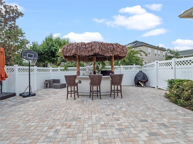 1438 Stickley Ave, Celebration, FL 34747 - fenced backyard featuring a patio area