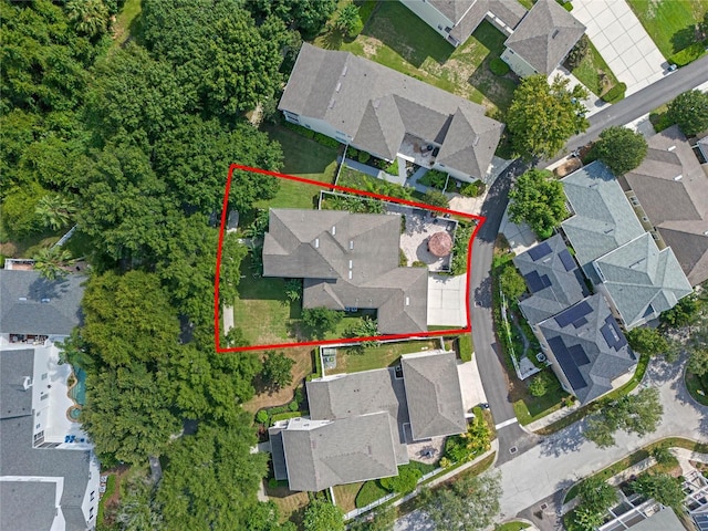 1438 Stickley Ave, Celebration, FL 34747 - aerial view of residential area with property parcel outlined