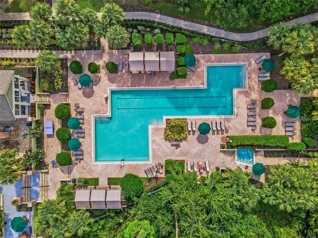 1438 Stickley Ave, Celebration, FL 34747 - aerial overview of property's location with a pool area