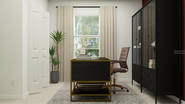 4796 Waltham Forest Dr, Davenport, FL 33837 - office with baseboards and light carpet