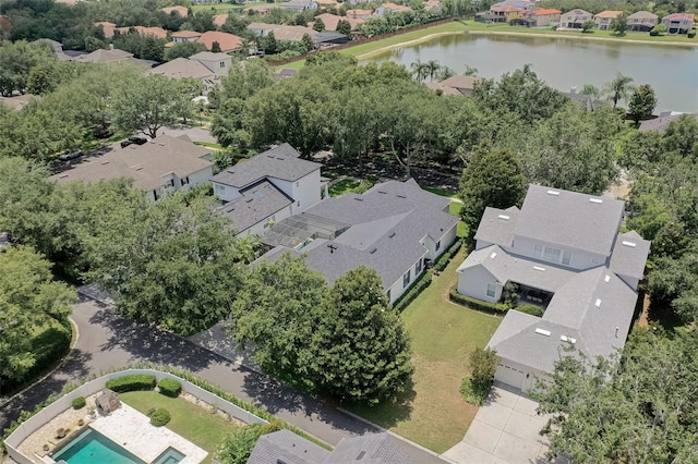 11721 Camden Park Dr, Windermere, FL 34786 - aerial view of residential area with a large body of water and a pool area