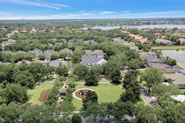 11721 Camden Park Dr, Windermere, FL 34786 - aerial perspective of suburban area featuring a large body of water