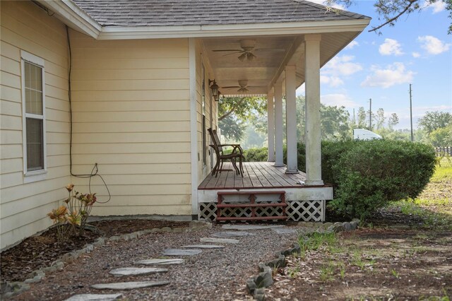 16017 Johns Lake Rd, Clermont, FL 34711 - view of yard featuring a ceiling fan