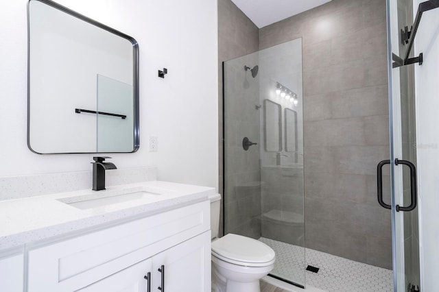 3211 SW 128th Street Rd, Ocala, FL 34473 - bathroom with a shower stall, toilet, and vanity