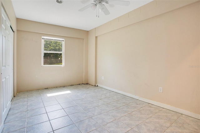 3431 Hunt Ln, Oviedo, FL 32765 - unfurnished bedroom with light tile patterned floors and a ceiling fan