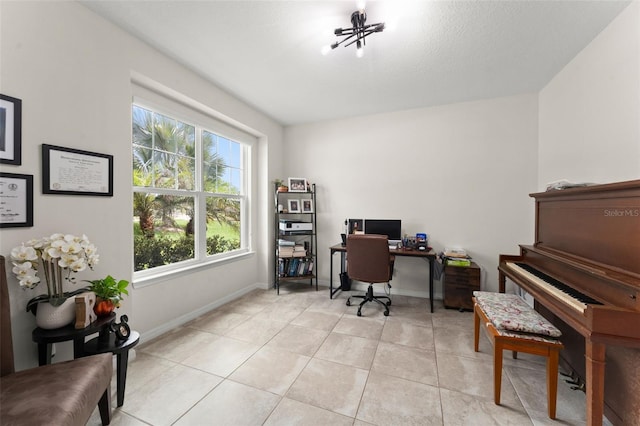 2401 Oxmoor Dr, Deland, FL 32724 - office space with light tile patterned floors and baseboards