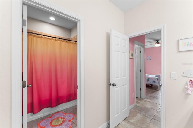 2401 Oxmoor Dr, Deland, FL 32724 - hallway featuring tile patterned floors