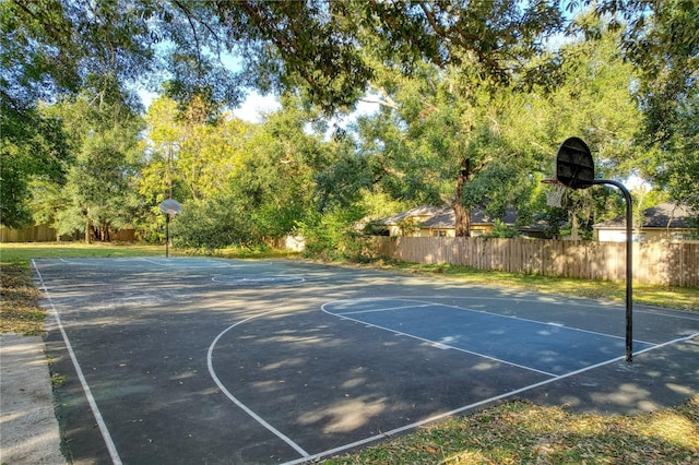 1354 Dutch Elm Dr, Altamonte Springs, FL 32714 - view of sport court featuring basketball court and view of scattered trees