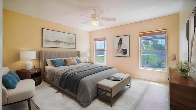 357 Fairway Pointe Cir, Orlando, FL 32828 - bedroom with multiple windows and ceiling fan