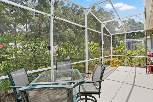 468 Alinole Loop, Lake Mary, FL 32746 - sunroom / solarium with outdoor dining space