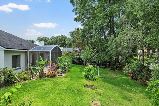 468 Alinole Loop, Lake Mary, FL 32746 - view of grassy yard featuring a lanai