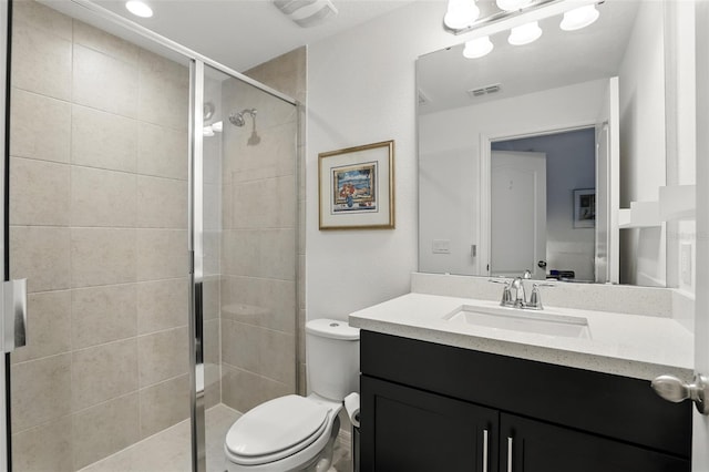 439 Windmill Palm Cir, Altamonte Springs, FL 32701 - bathroom featuring vanity, toilet, and a stall shower