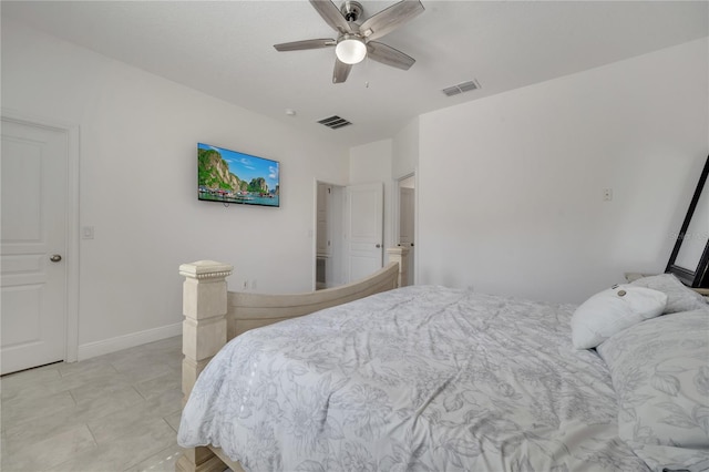921 Costa Mesa Ln, Kissimmee, FL 34744 - bedroom with a ceiling fan and baseboards