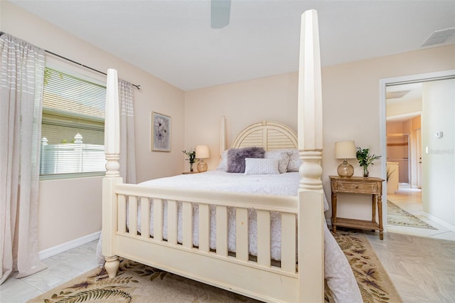 2135 Springwater Ln, Port Orange, FL 32128 - bedroom featuring ceiling fan and baseboards