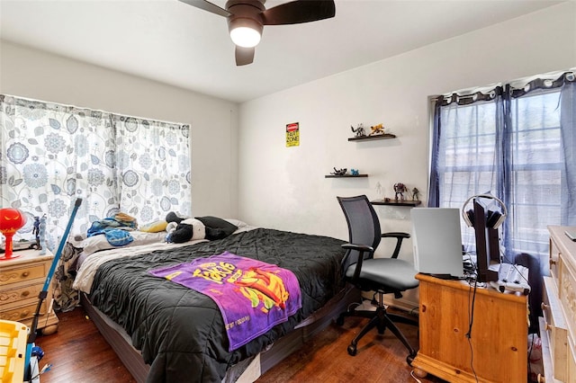 1805 Paloma Ave, Sanford, FL 32771 - bedroom with wood finished floors and ceiling fan