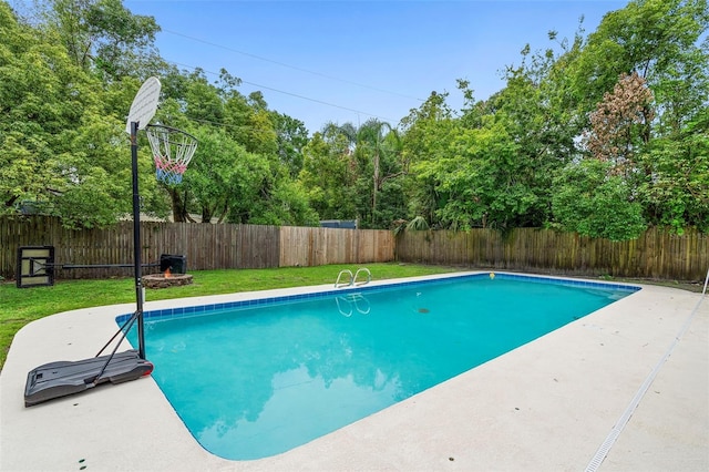 1805 Paloma Ave, Sanford, FL 32771 - view of pool with a fenced backyard and view of scattered trees