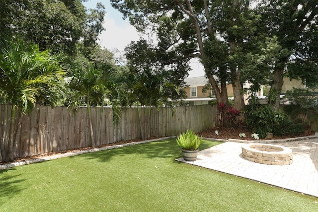 5165 Mystic Point Ct, Orlando, FL 32812 - view of yard with a fire pit and a patio