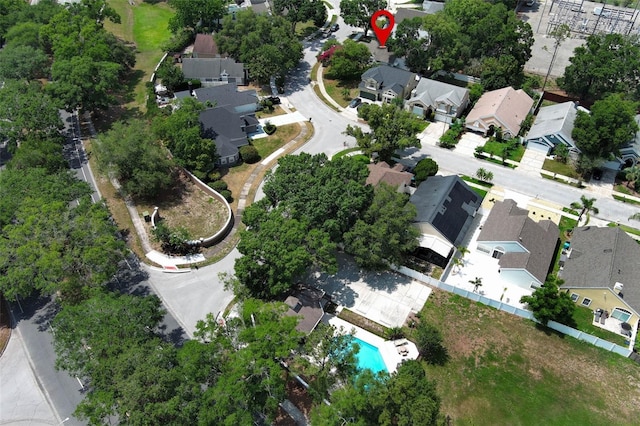 5165 Mystic Point Ct, Orlando, FL 32812 - aerial view of property's location featuring nearby suburban area and a pool area