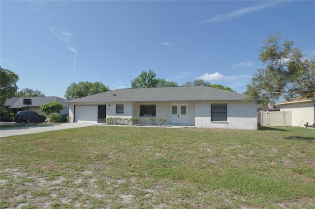 1668 Fort Smith Blvd, Deltona, FL 32725 - single story home with concrete driveway, a garage, and brick siding