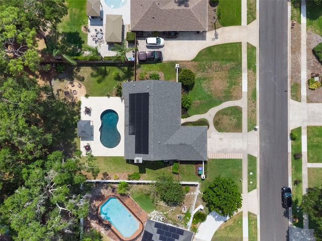 2122 Palm Crest Dr, Apopka, FL 32712 - bird's eye view of a pool area