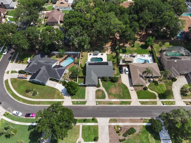 2122 Palm Crest Dr, Apopka, FL 32712 - aerial overview of property's location featuring a pool and nearby suburban area