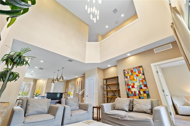 3149 Brasilia Ave, Kissimmee, FL 34747 - living room with a towering ceiling and recessed lighting