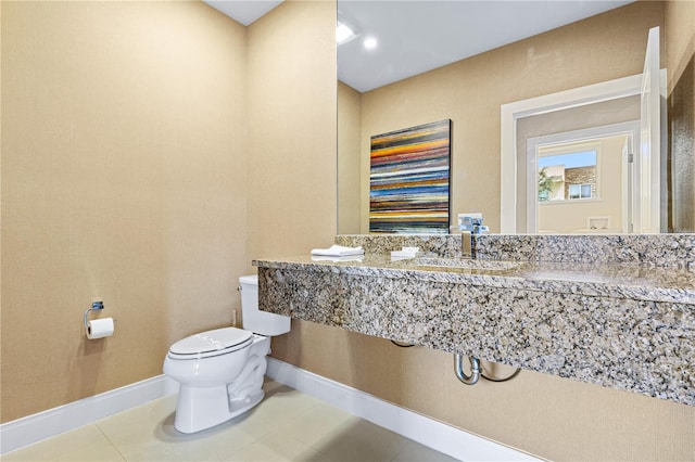 3149 Brasilia Ave, Kissimmee, FL 34747 - half bath featuring toilet and tile patterned floors