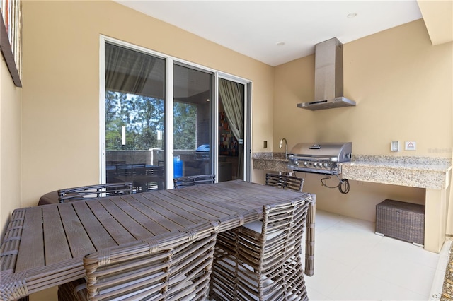 3149 Brasilia Ave, Kissimmee, FL 34747 - view of patio / terrace featuring outdoor dining space and exterior kitchen