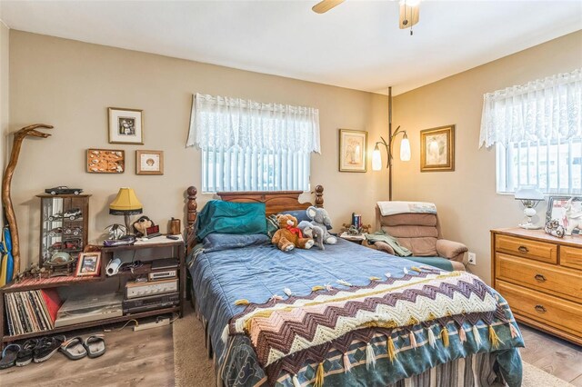 251 Tropic Blvd W, Largo, FL 33770 - bedroom featuring wood finished floors and ceiling fan