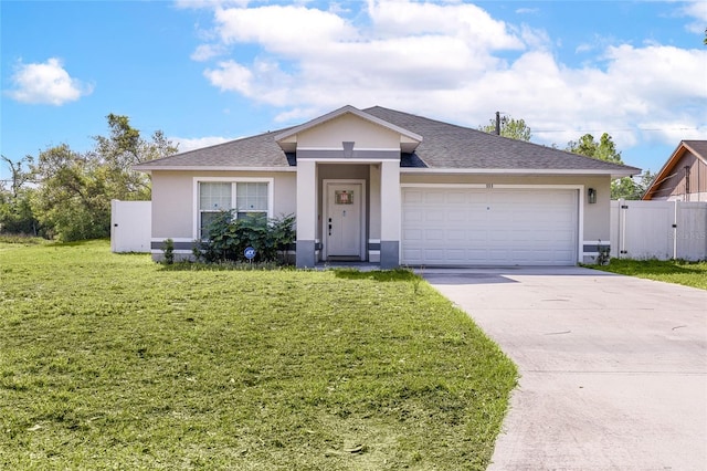 999 Trumbull St, Deltona, FL 32725 - single story home featuring stucco siding, concrete driveway, an attached garage, and a shingled roof