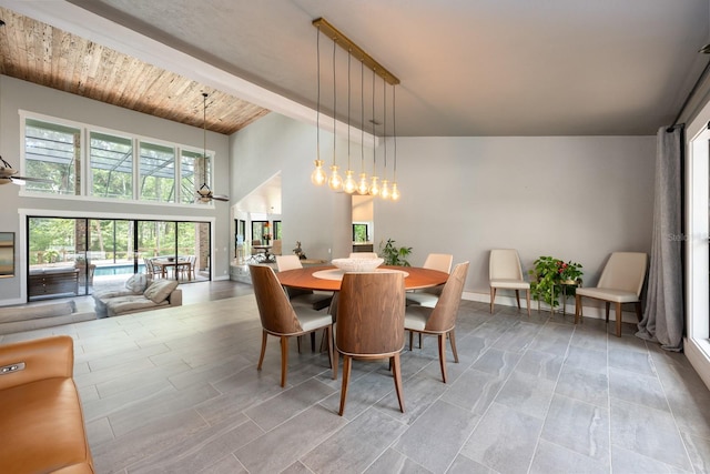 20 Twelve Oaks Trl, Ormond Beach, FL 32174 - dining area featuring a high ceiling