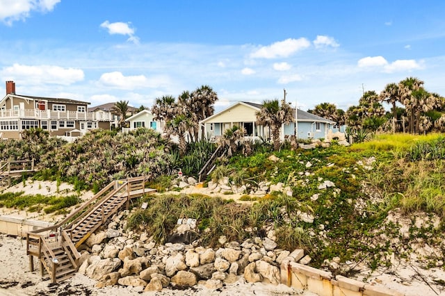 4039 S Atlantic Ave, Port Orange, FL 32127 - view of yard with stairs