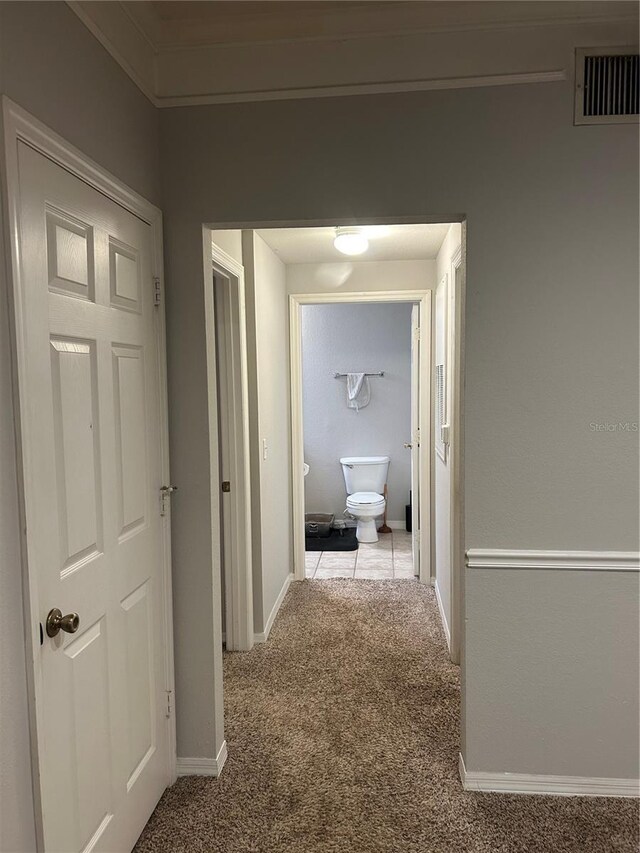 3417 Westchester Square Blvd Unit 202, Orlando, FL 32835 - corridor featuring carpet and baseboards